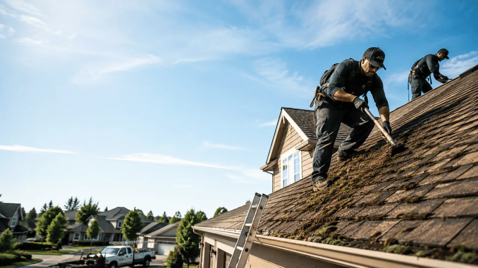Roof Moss Removal in Trafalgar, IN near me